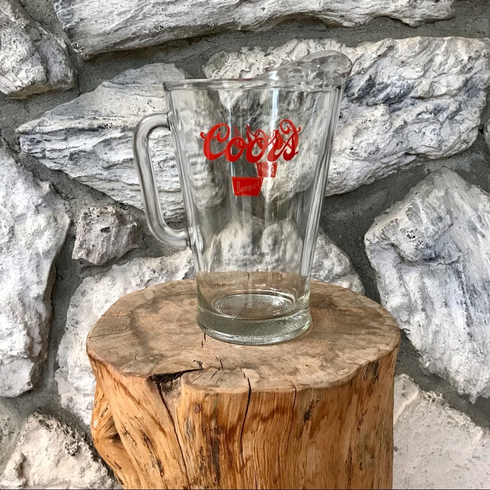 Vintage Coors Glass Beer Pitcher